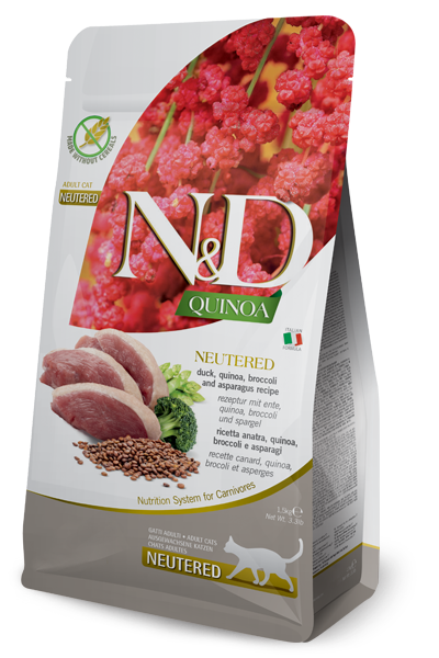 Farmina N&D Quinoa Neutered Anatra 1,5kg Farmina N&D Quinoa Neutered Anatra 1,5kg
